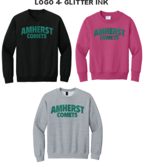 10D.) Amherst Holiday Spiritwear 18000b Cotton Youth Crewneck