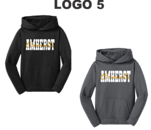 15E.) Amherst Holiday Spiritwear YST244 Dri-Fit YOUTH Sport Blend Hoodie