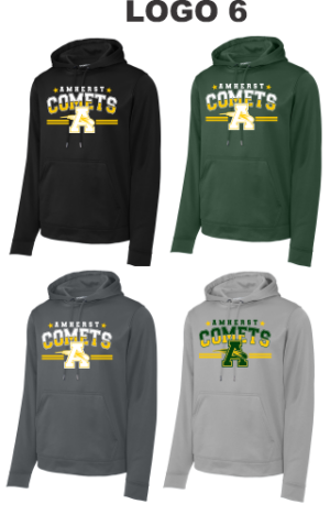 14F.) Amherst Holiday Spiritwear F244 Dri-Fit ADULT Sport Blend Hoodie